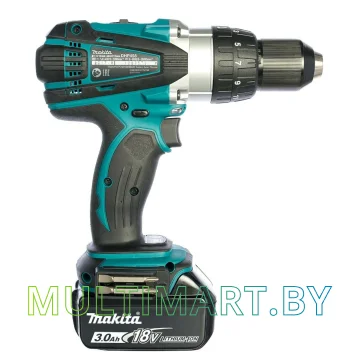 Ударная дрель-шуруповерт Makita DHP458RFE (с 2-мя АКБ, кейс) картинка 2